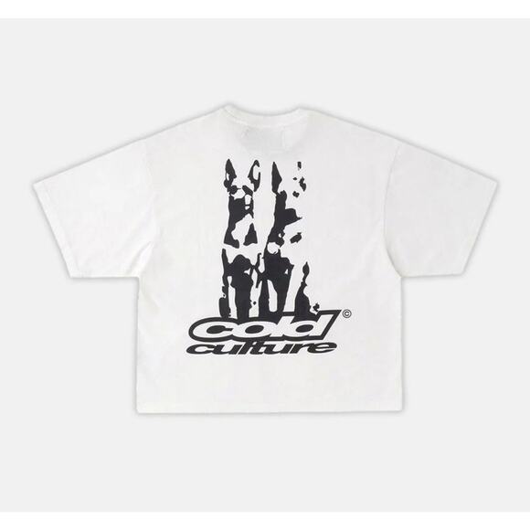 Cold Culture Dogs Oversized Tee White Size Medium NWT! - Picture 1 of 6